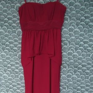 BCBG Ruella Sangria Full Length Formal Maxi Dress